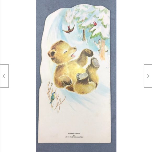 3 Antique Childrens Shape Books Billy Bear Freddy Fox Tam Tam Lion John Bradford - Picture 5 of 8